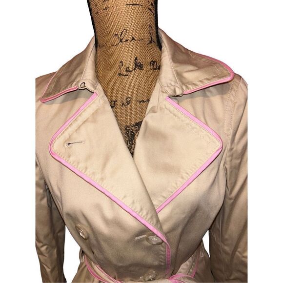 Coach double breasted belted trench coat size S - Picture 3 of 7
